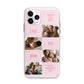 Pink Mothers Day Photo Collage Apple iPhone 11 Pro in Silver with Bumper Case