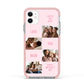 Pink Mothers Day Photo Collage Apple iPhone 11 in White with Pink Impact Case