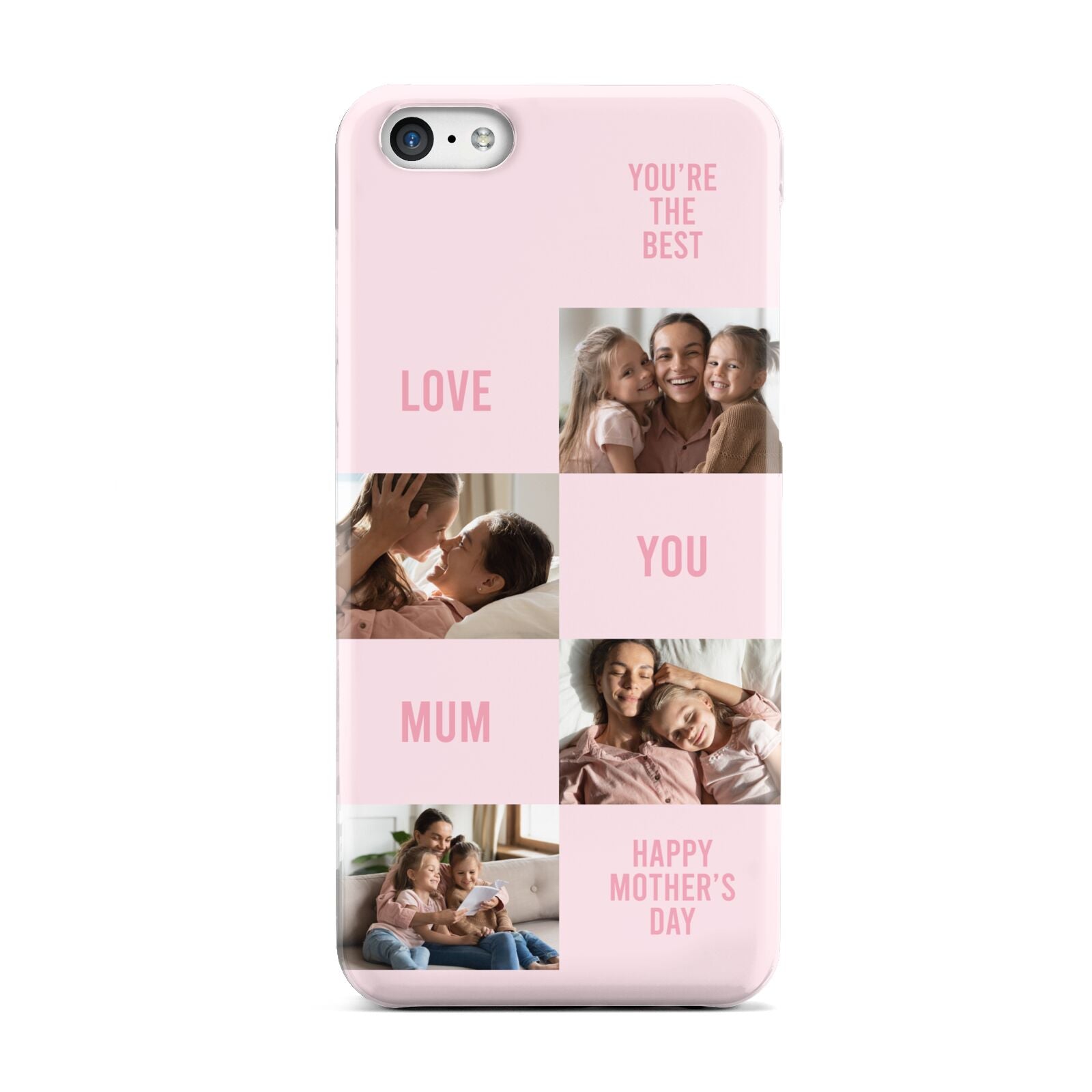 Pink Mothers Day Photo Collage Apple iPhone 5c Case