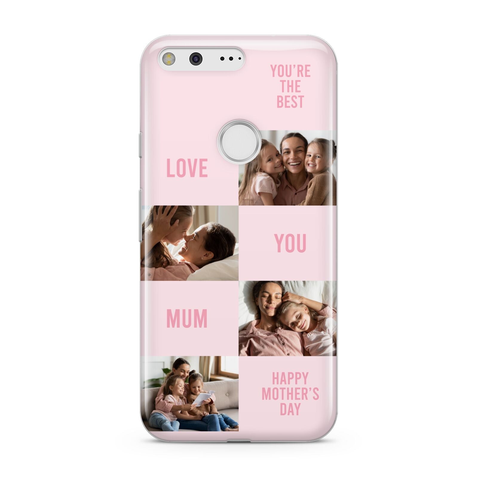 Pink Mothers Day Photo Collage Google Pixel Case