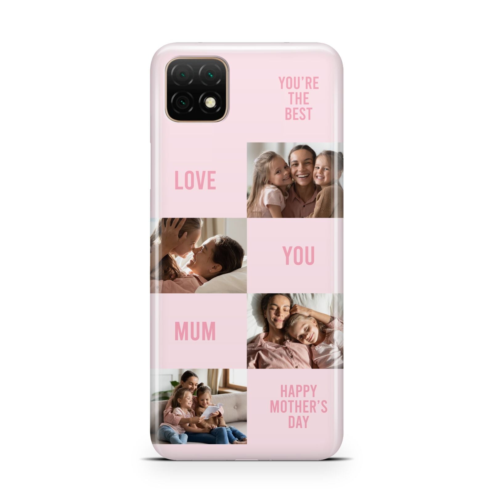 Pink Mothers Day Photo Collage Huawei Enjoy 20 Phone Case