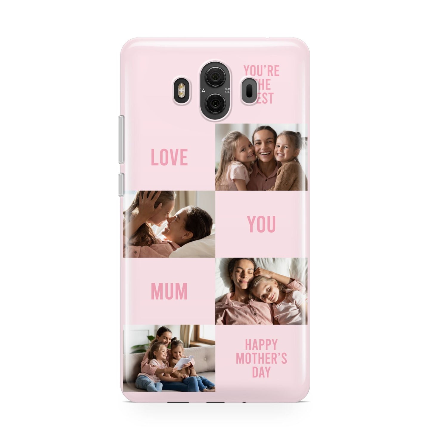 Pink Mothers Day Photo Collage Huawei Mate 10 Protective Phone Case