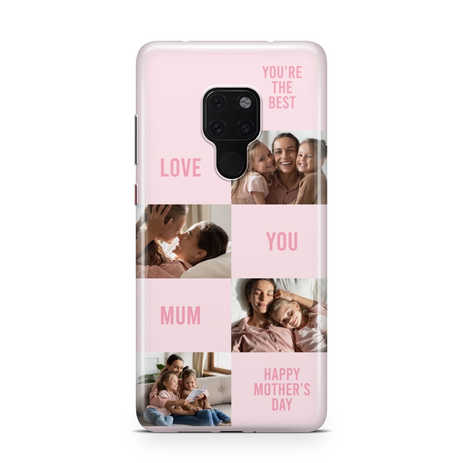 Pink Mothers Day Photo Collage Huawei Mate 20 Phone Case