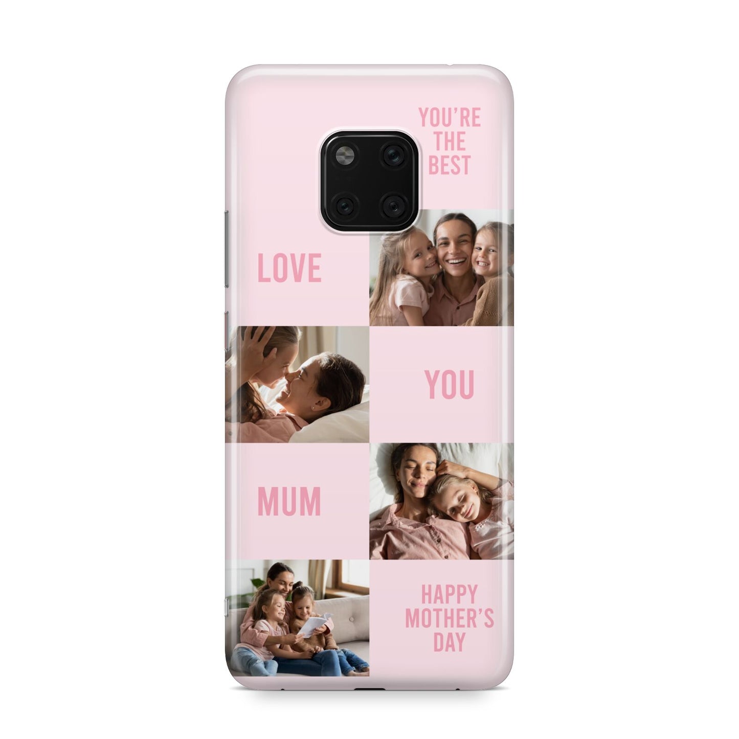 Pink Mothers Day Photo Collage Huawei Mate 20 Pro Phone Case