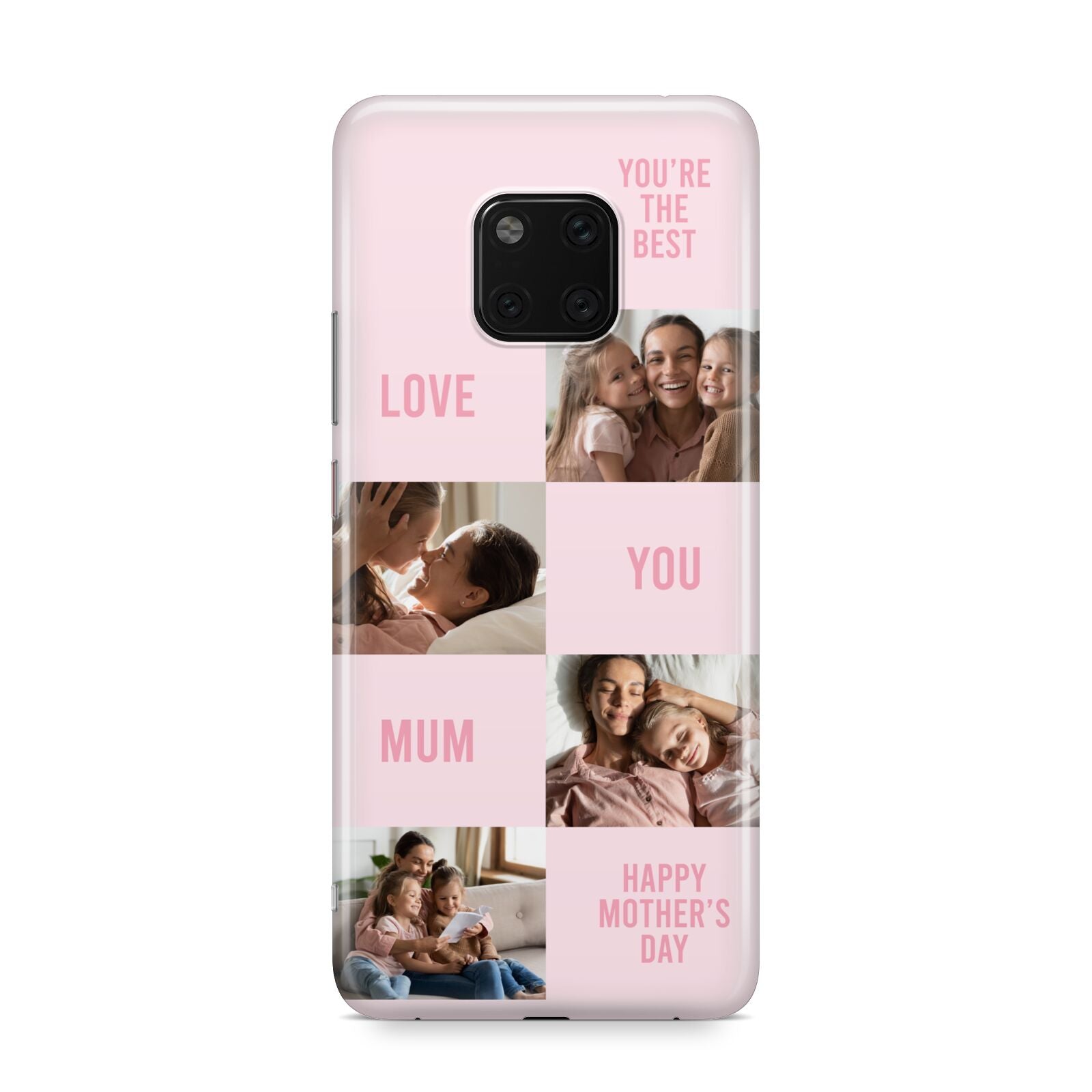 Pink Mothers Day Photo Collage Huawei Mate 20 Pro Phone Case