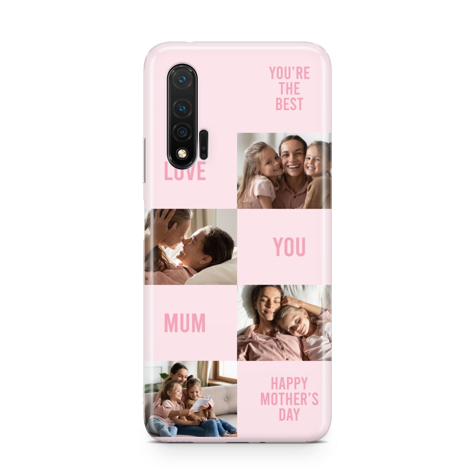 Pink Mothers Day Photo Collage Huawei Nova 6 Phone Case