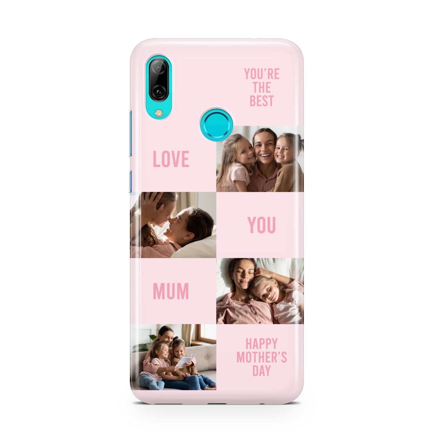 Pink Mothers Day Photo Collage Huawei P Smart 2019 Case