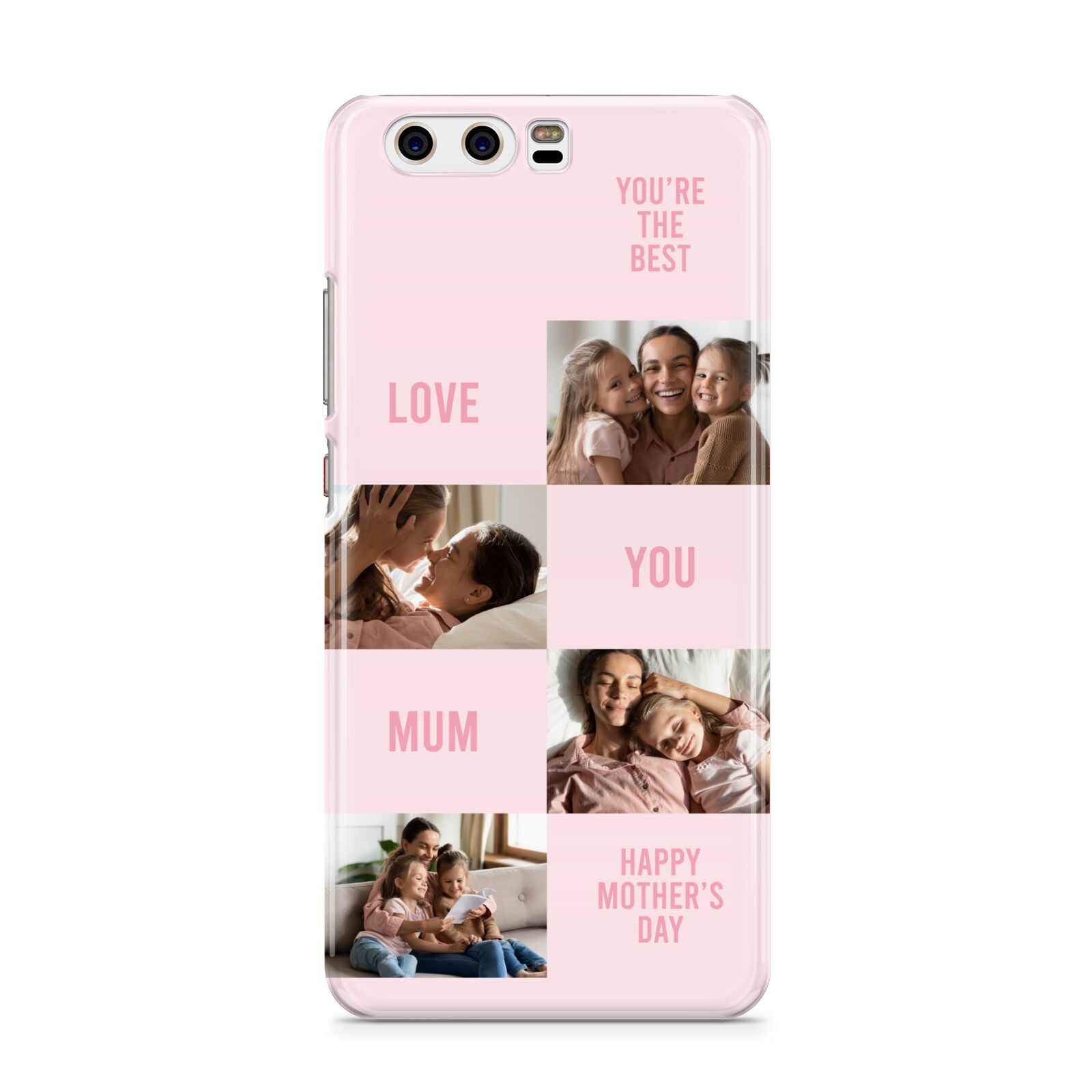 Pink Mothers Day Photo Collage Huawei P10 Phone Case