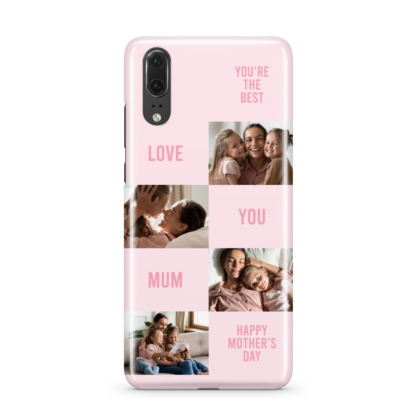 Pink Mothers Day Photo Collage Huawei P20 Phone Case