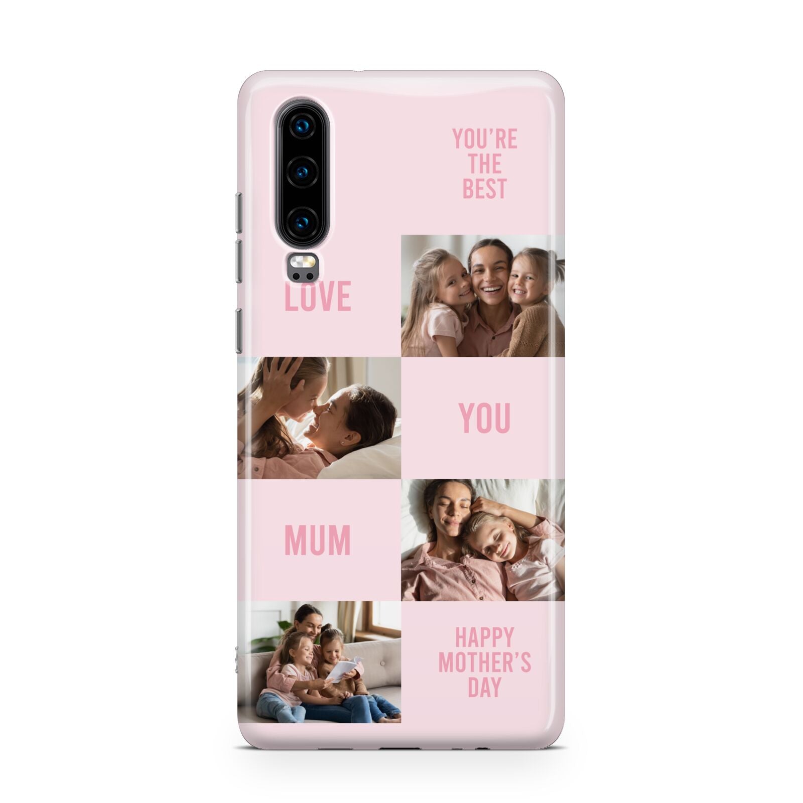 Pink Mothers Day Photo Collage Huawei P30 Phone Case