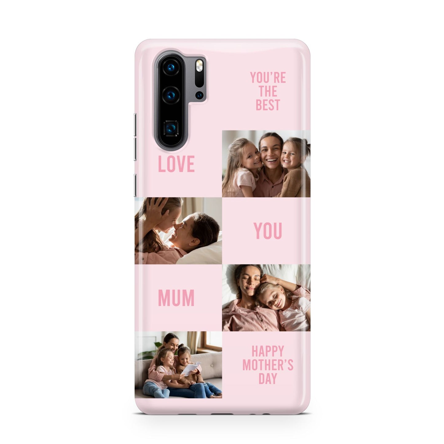 Pink Mothers Day Photo Collage Huawei P30 Pro Phone Case