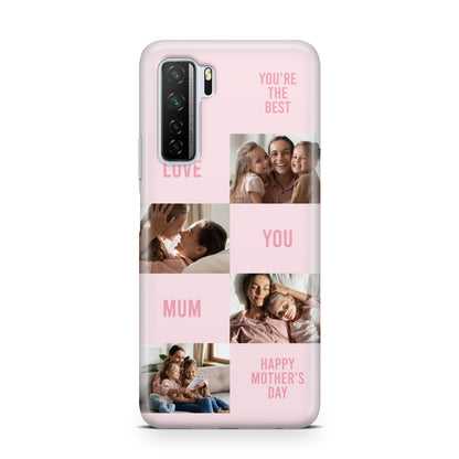 Pink Mothers Day Photo Collage Huawei P40 Lite 5G Phone Case