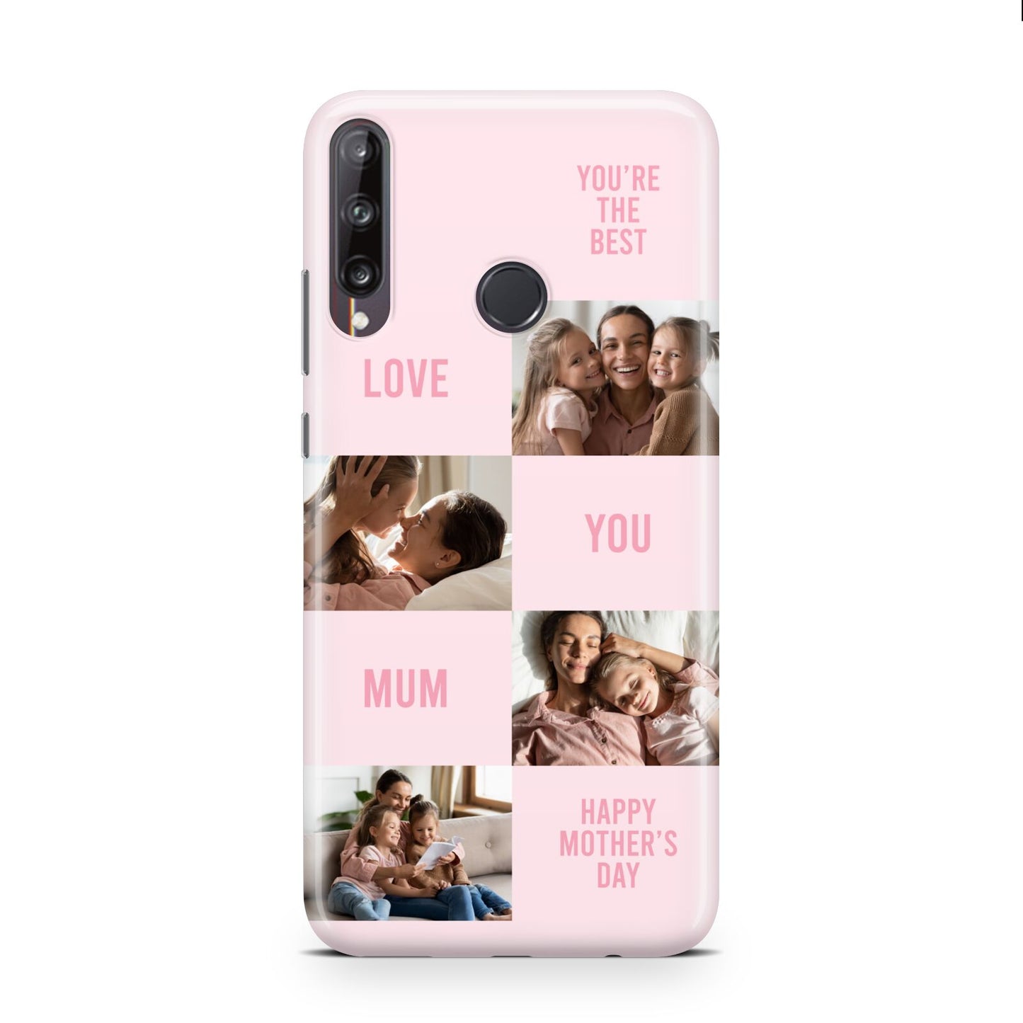 Pink Mothers Day Photo Collage Huawei P40 Lite E Phone Case