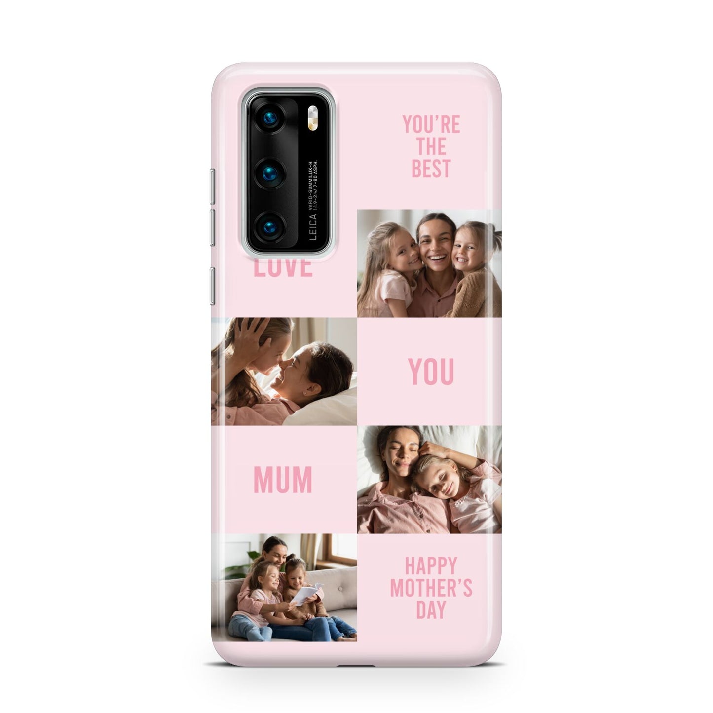 Pink Mothers Day Photo Collage Huawei P40 Phone Case