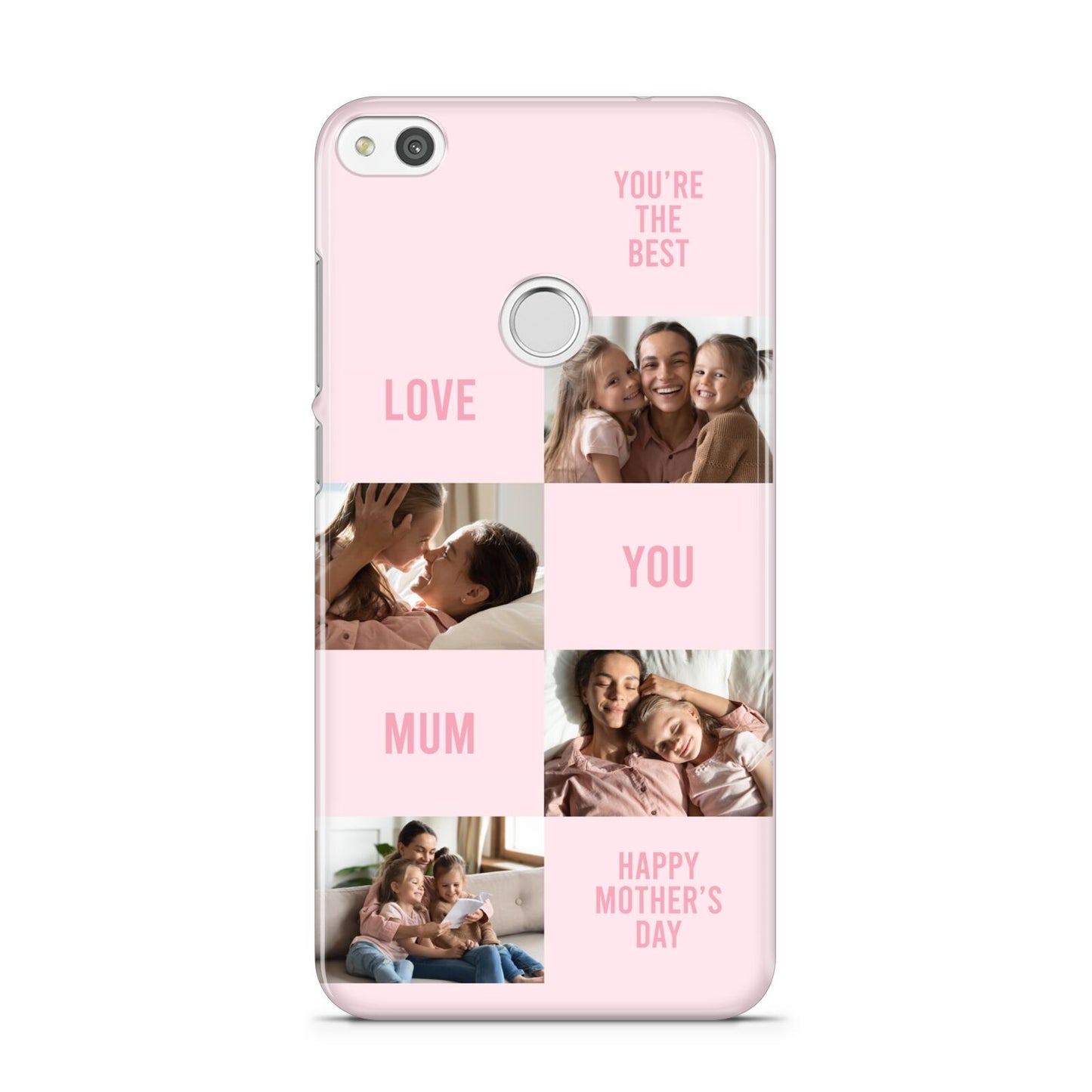 Pink Mothers Day Photo Collage Huawei P8 Lite Case