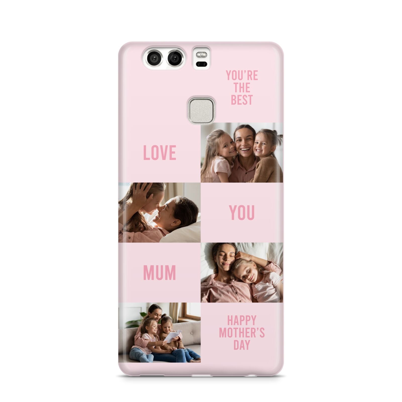 Pink Mothers Day Photo Collage Huawei P9 Case