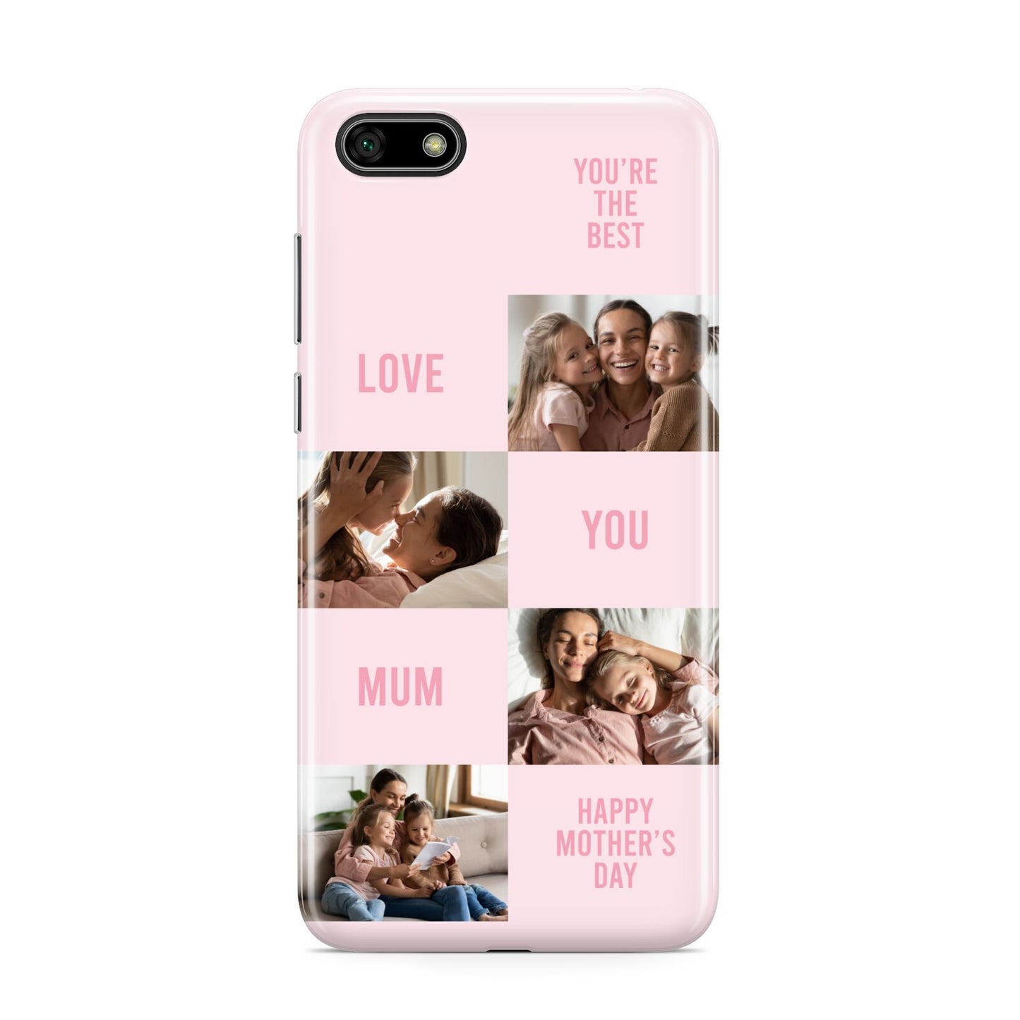 Pink Mothers Day Photo Collage Huawei Y5 Prime 2018 Phone Case