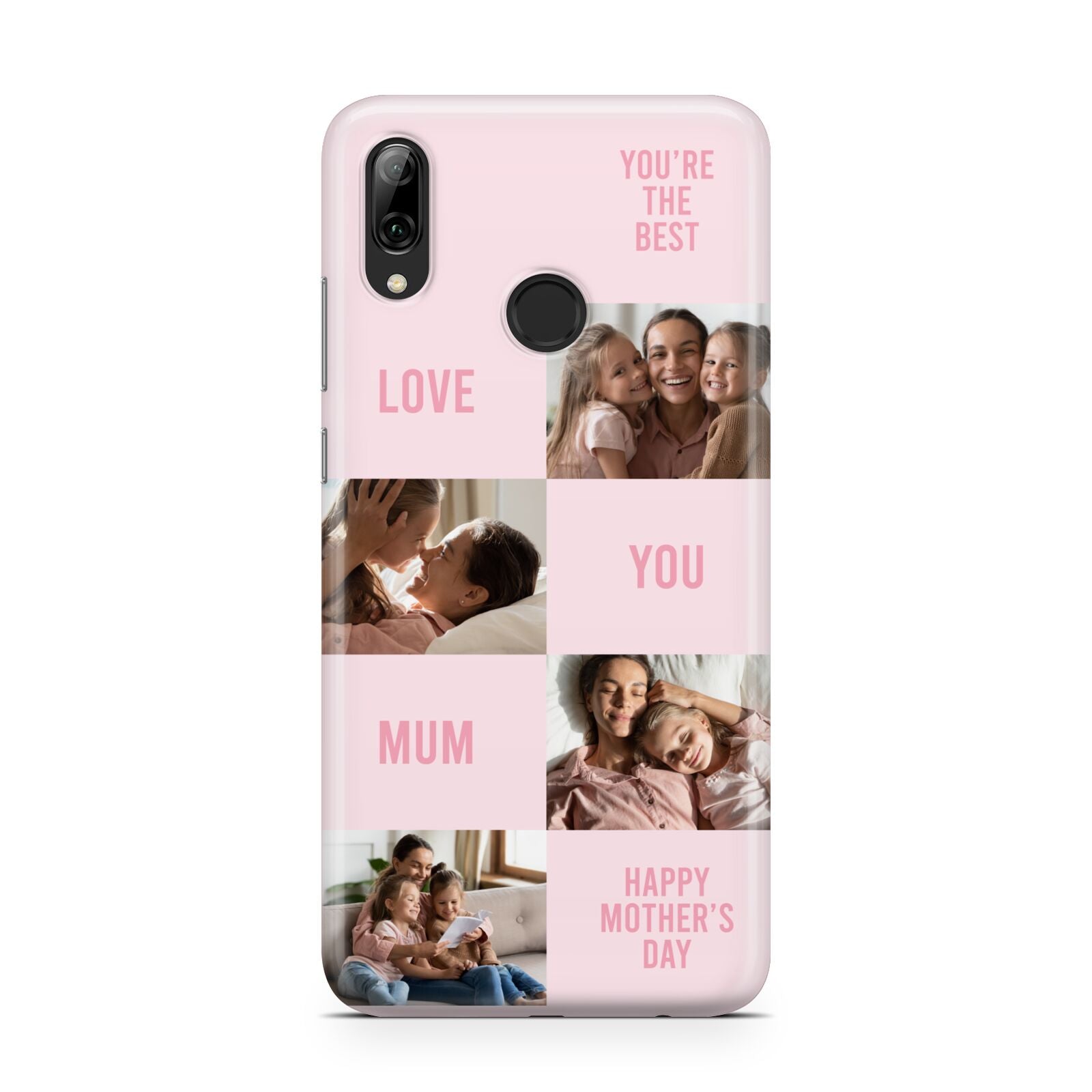 Pink Mothers Day Photo Collage Huawei Y7 2019