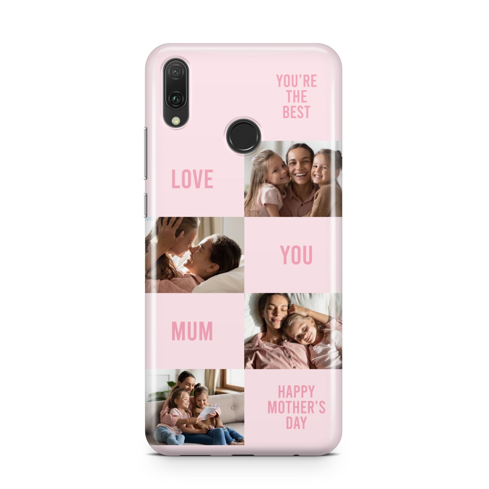 Pink Mothers Day Photo Collage Huawei Y9 2019