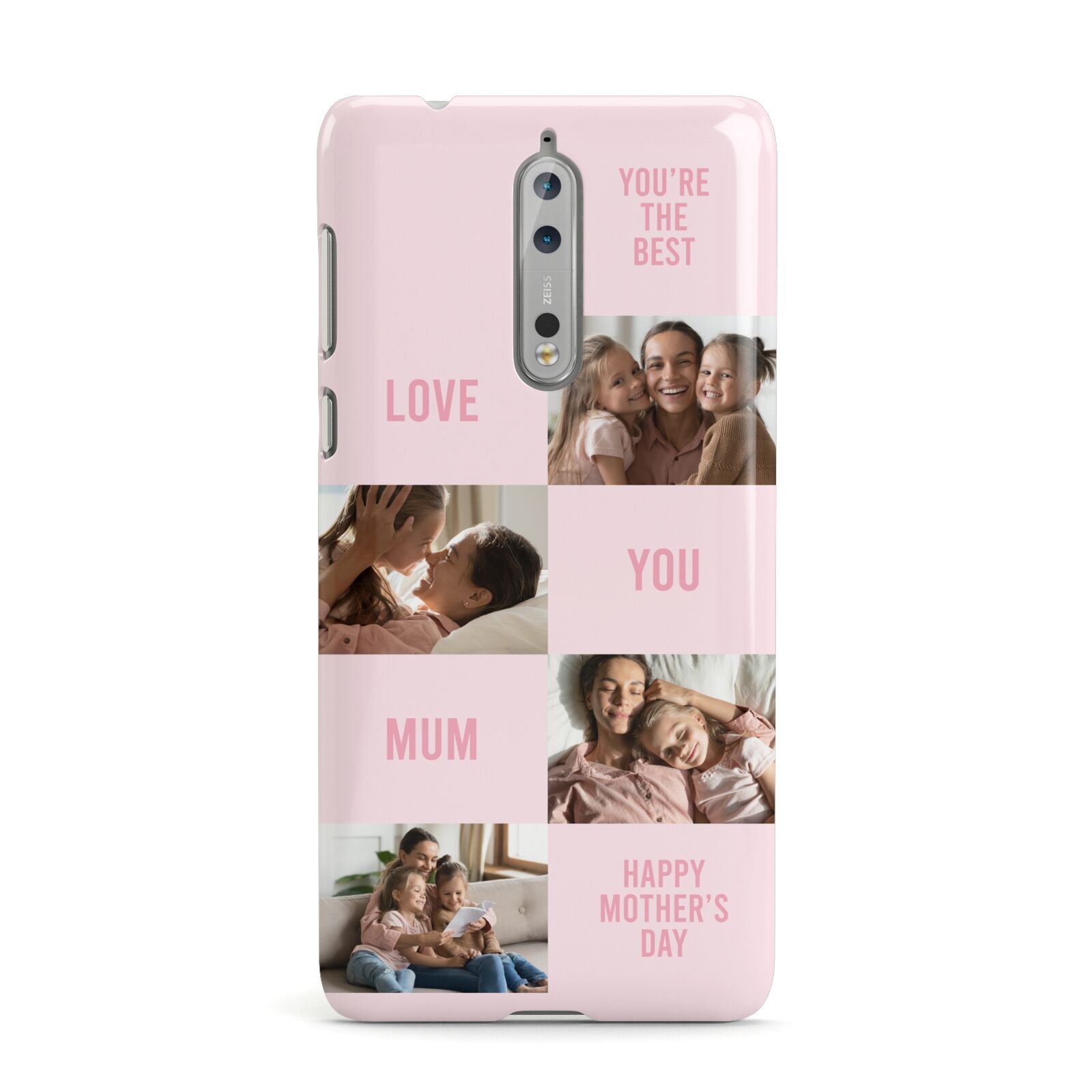 Pink Mothers Day Photo Collage Nokia Case