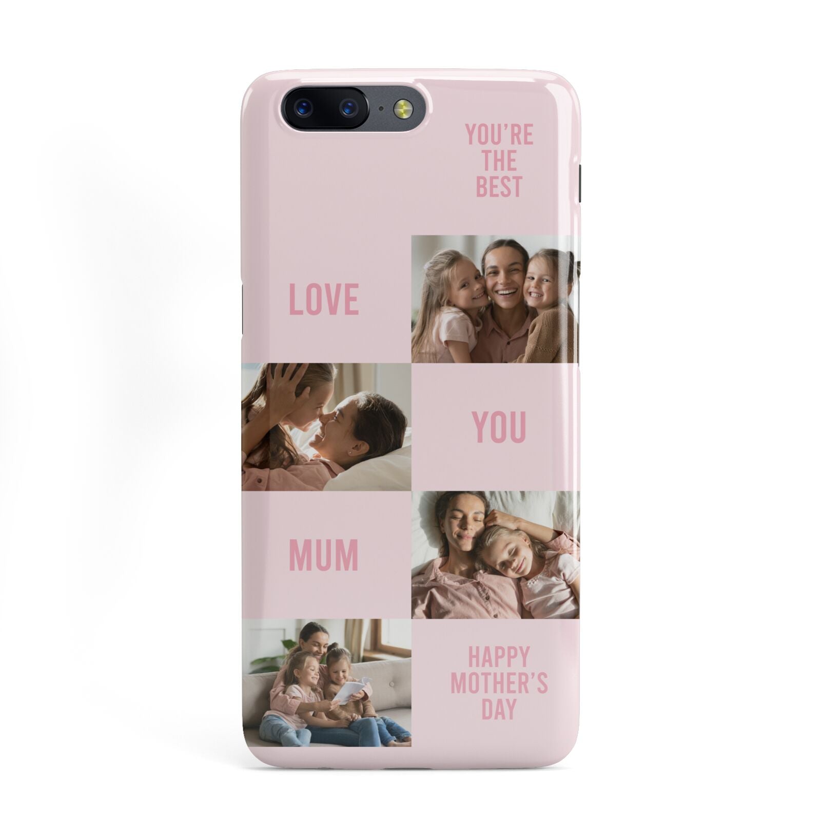 Pink Mothers Day Photo Collage OnePlus Case