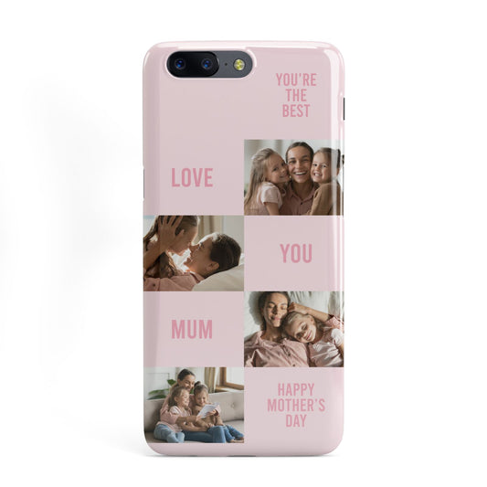 Pink Mothers Day Photo Collage OnePlus Case