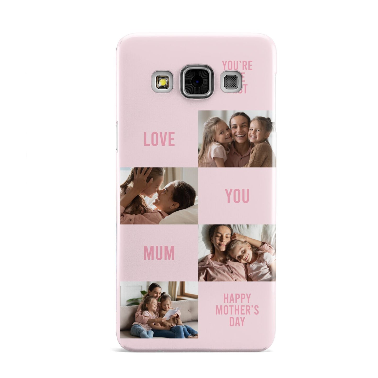 Pink Mothers Day Photo Collage Samsung Galaxy A3 Case