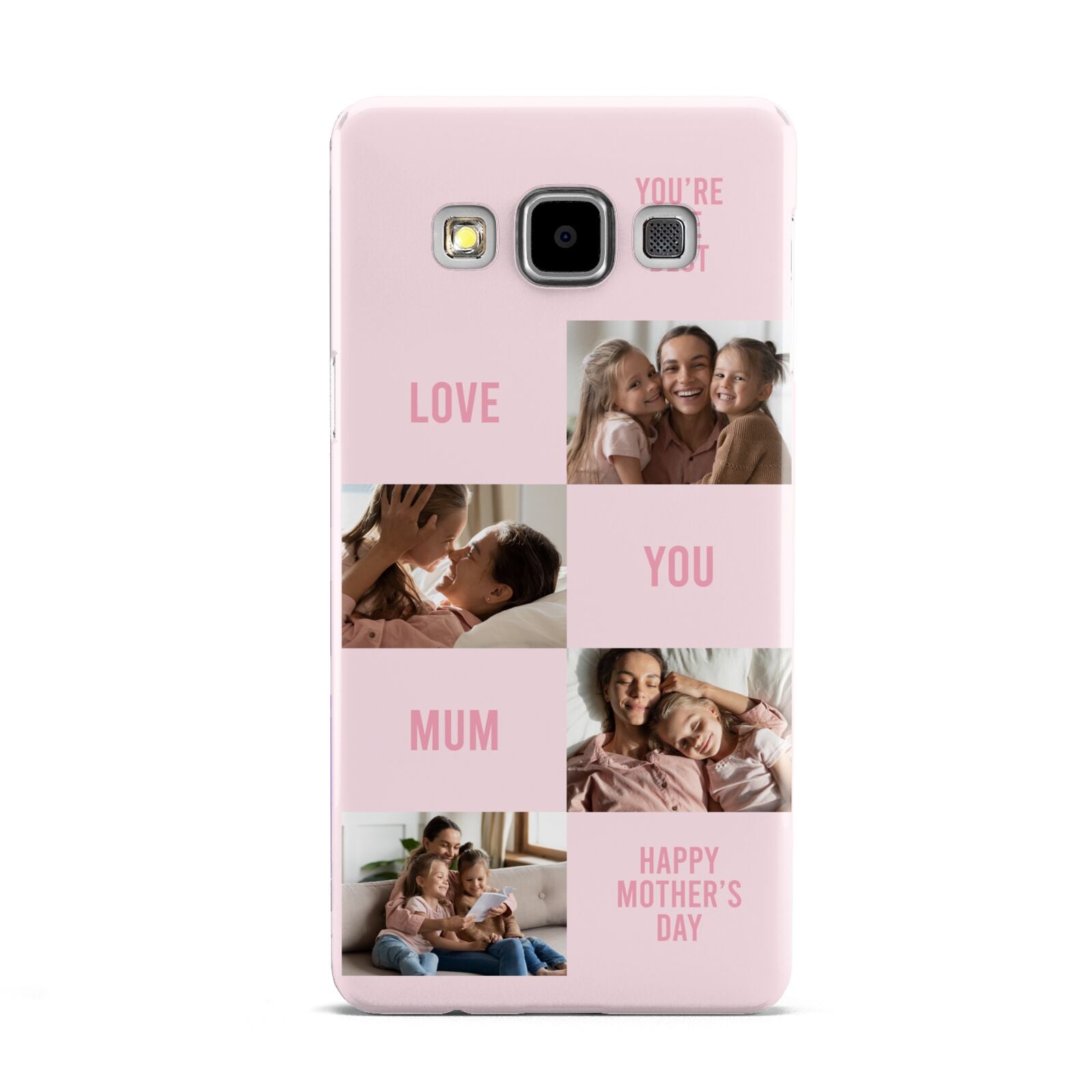 Pink Mothers Day Photo Collage Samsung Galaxy A5 Case