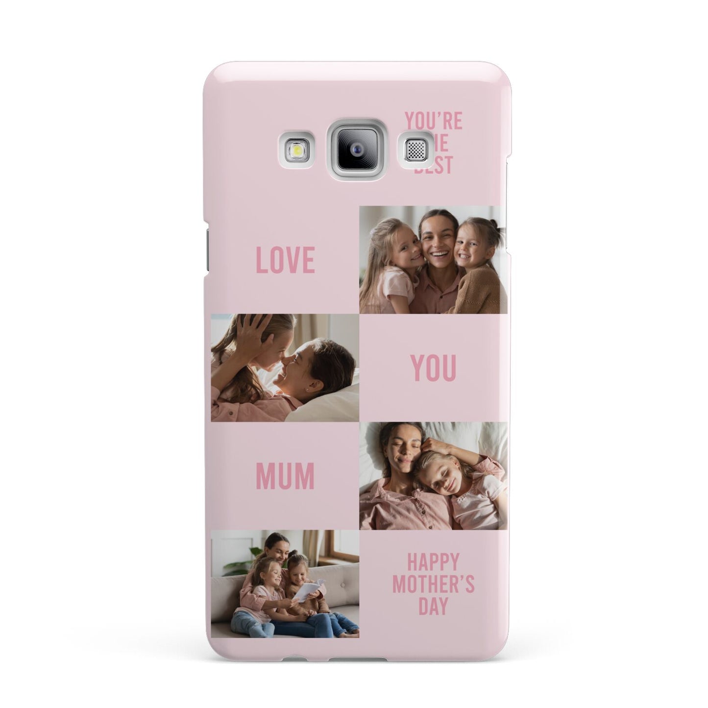 Pink Mothers Day Photo Collage Samsung Galaxy A7 2015 Case