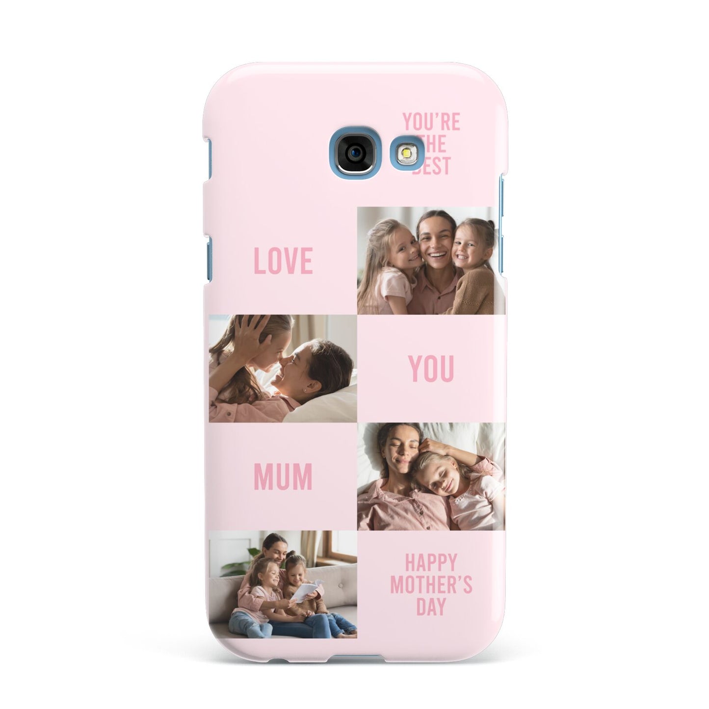 Pink Mothers Day Photo Collage Samsung Galaxy A7 2017 Case