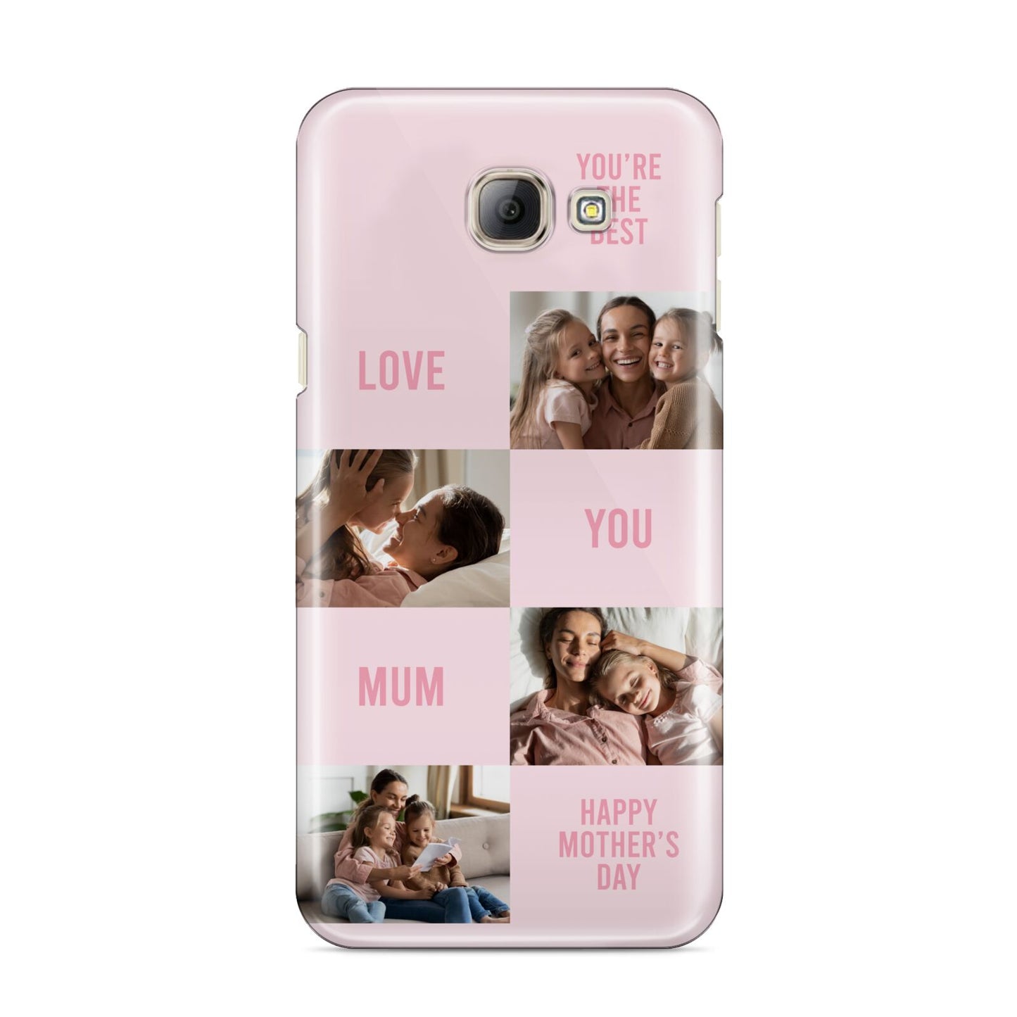 Pink Mothers Day Photo Collage Samsung Galaxy A8 2016 Case