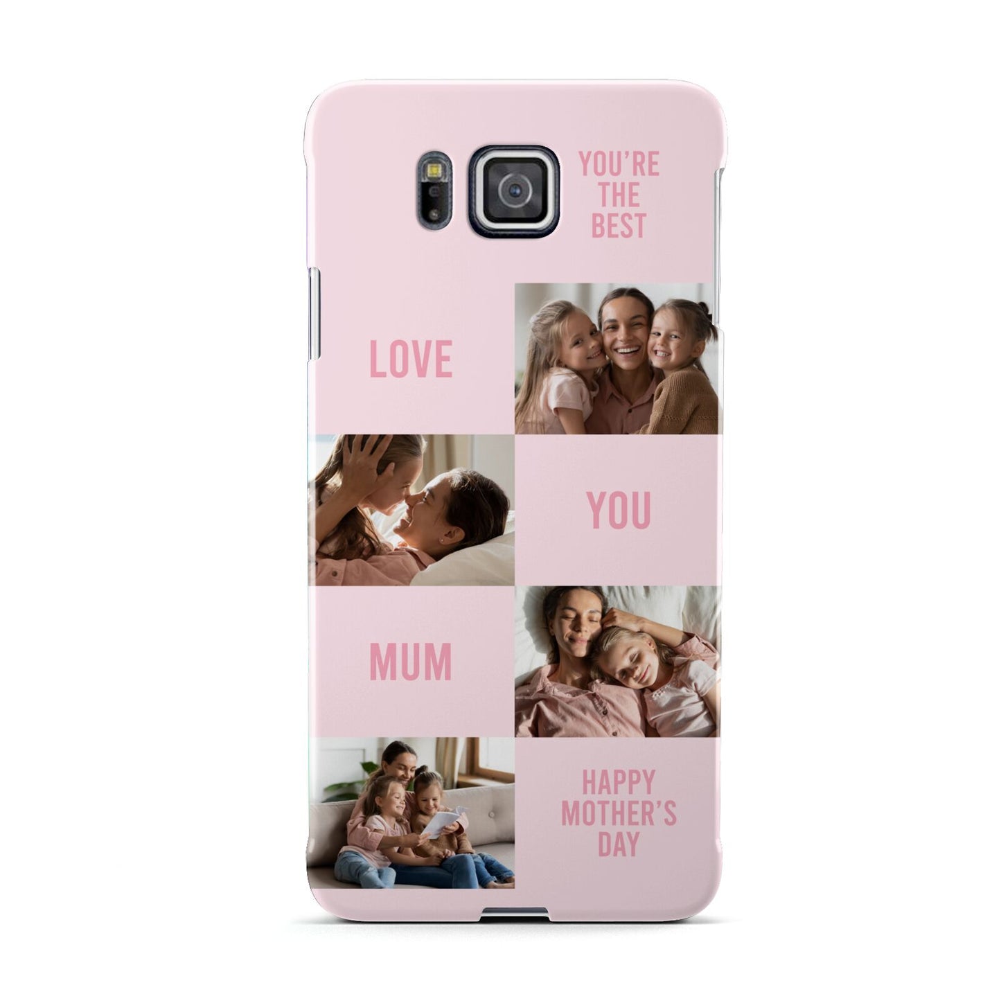 Pink Mothers Day Photo Collage Samsung Galaxy Alpha Case