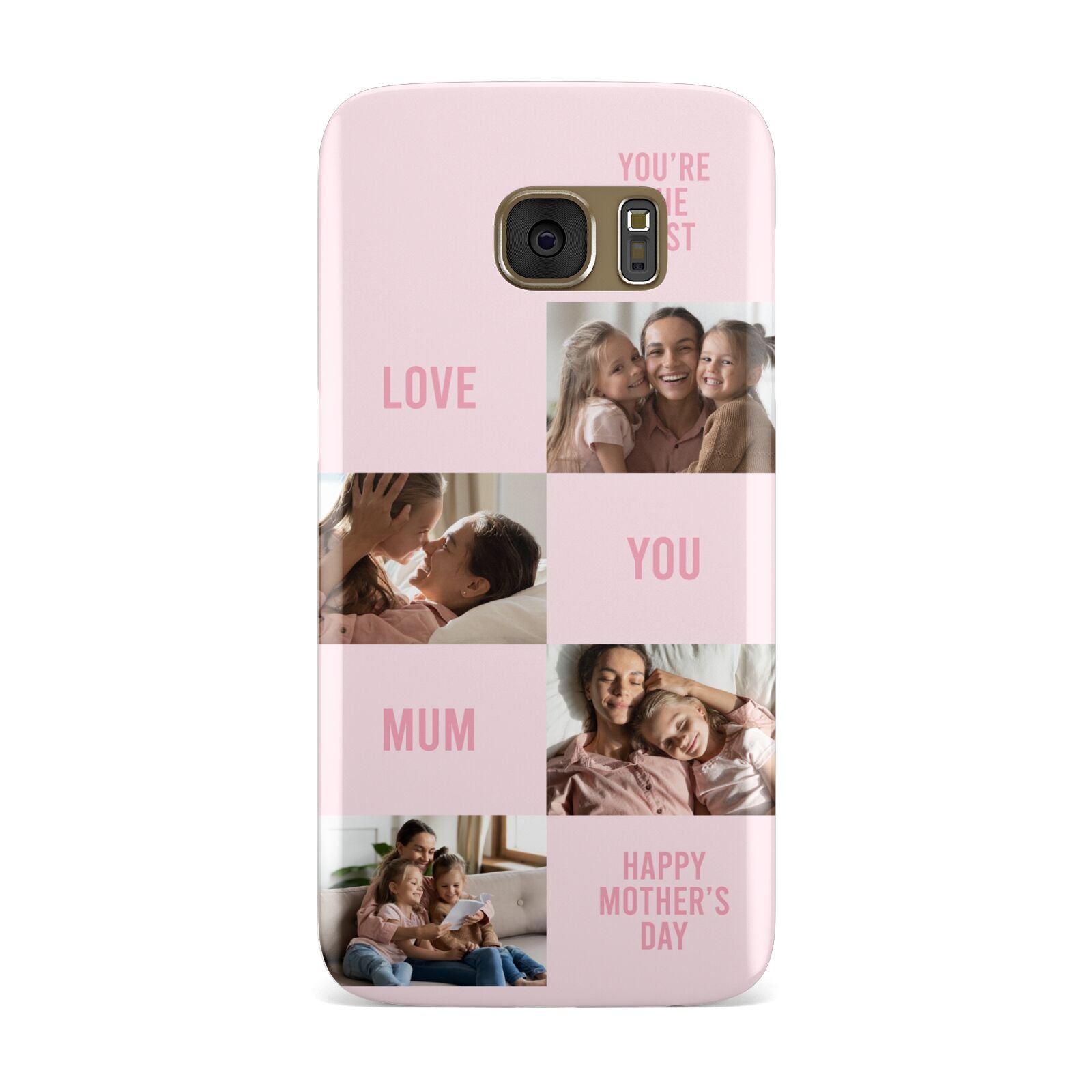 Pink Mothers Day Photo Collage Samsung Galaxy Case