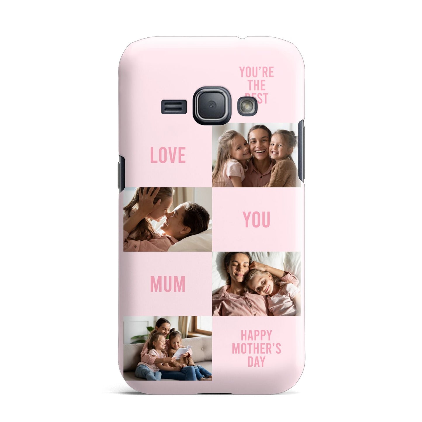 Pink Mothers Day Photo Collage Samsung Galaxy J1 2016 Case