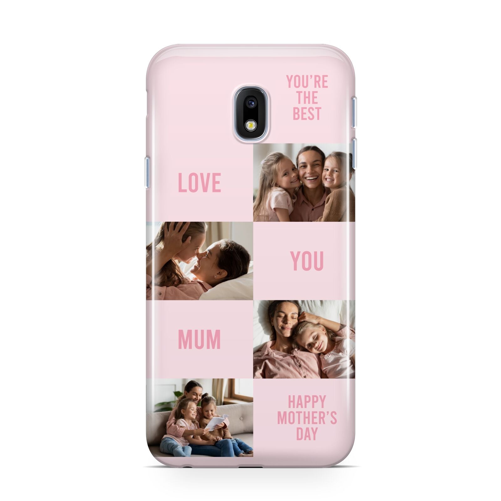 Pink Mothers Day Photo Collage Samsung Galaxy J3 2017 Case