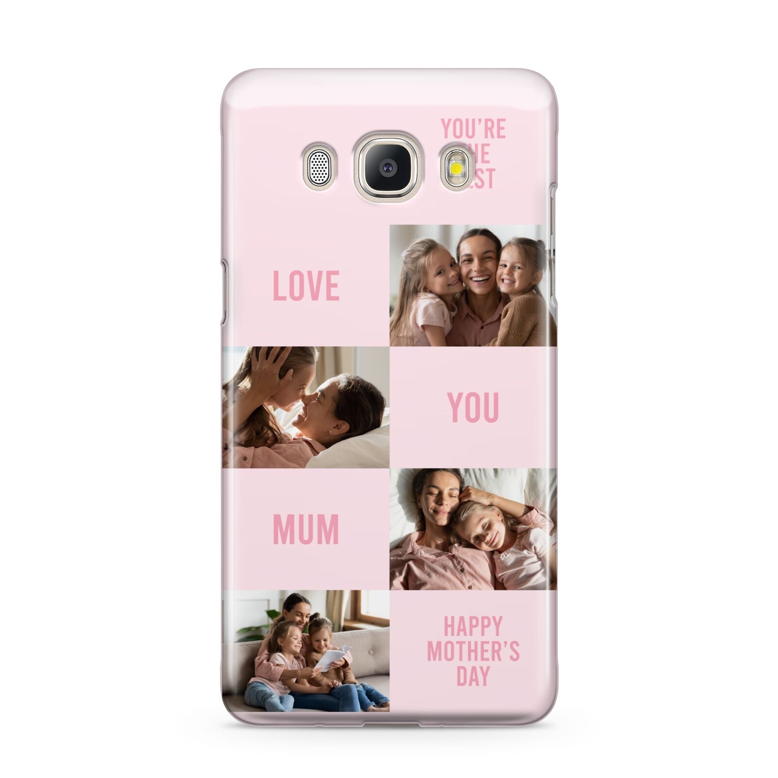 Pink Mothers Day Photo Collage Samsung Galaxy J5 2016 Case