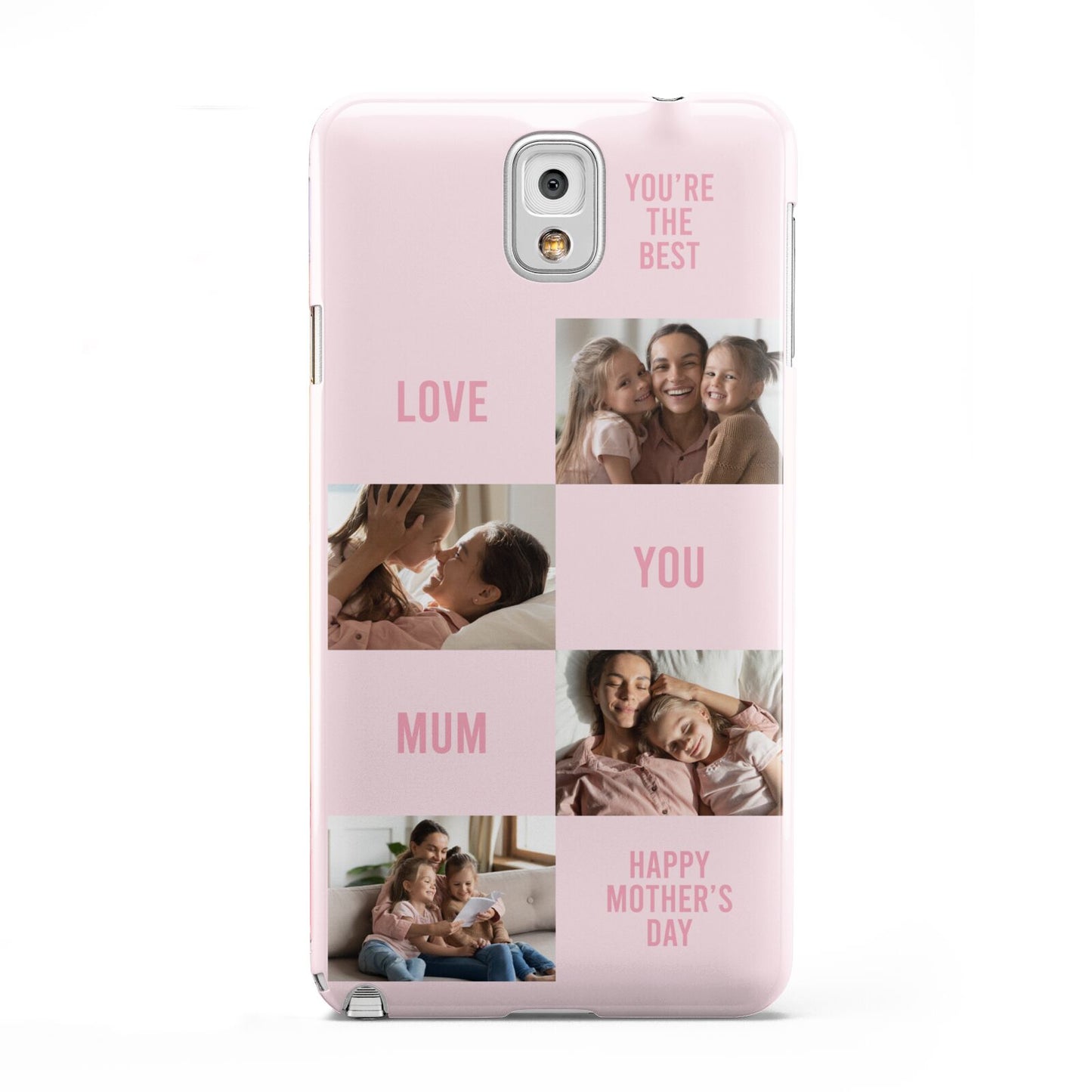 Pink Mothers Day Photo Collage Samsung Galaxy Note 3 Case