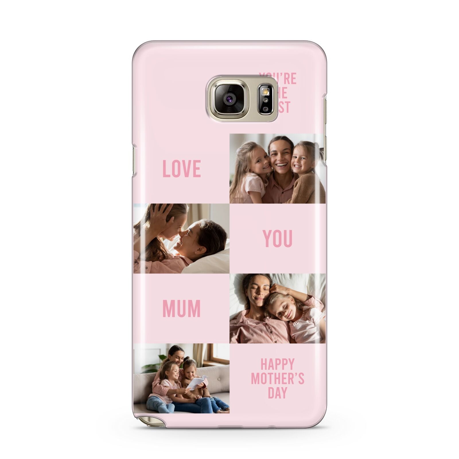 Pink Mothers Day Photo Collage Samsung Galaxy Note 5 Case