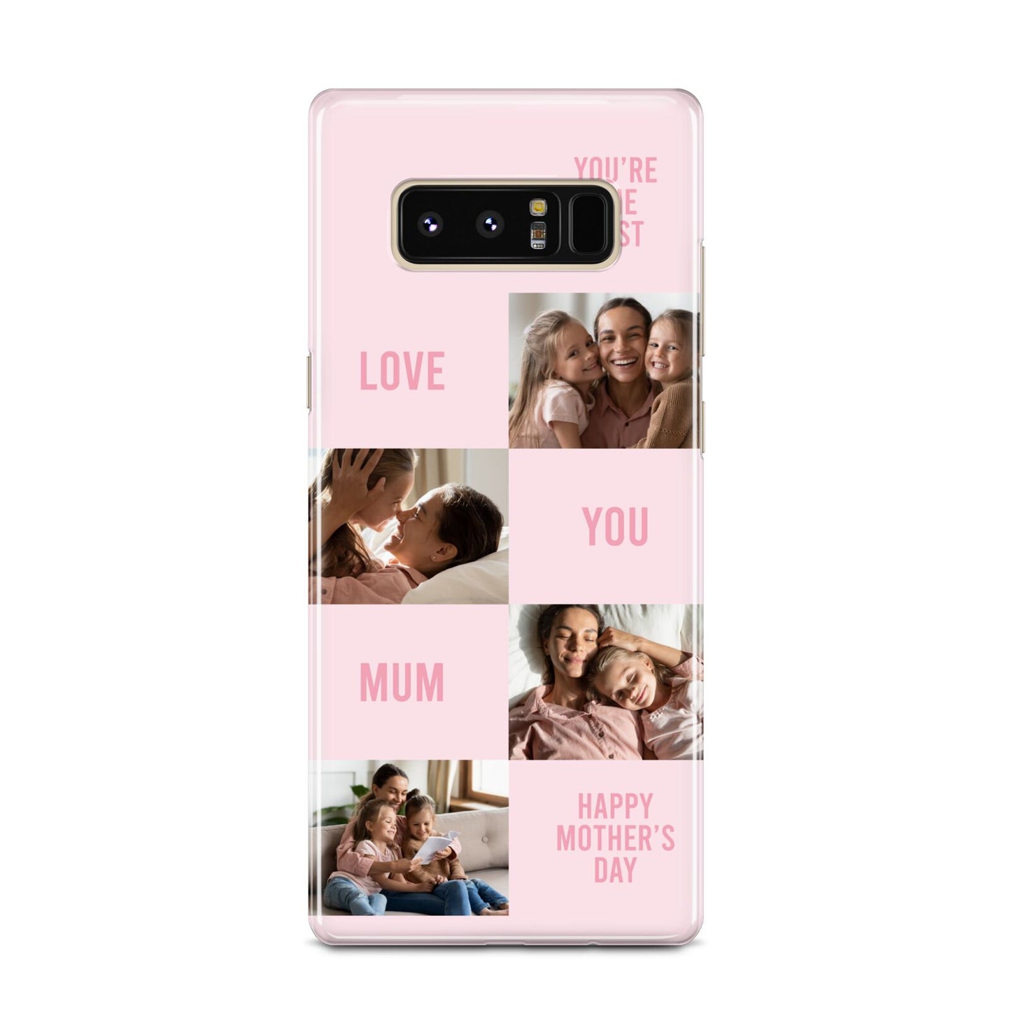 Pink Mothers Day Photo Collage Samsung Galaxy Note 8 Case