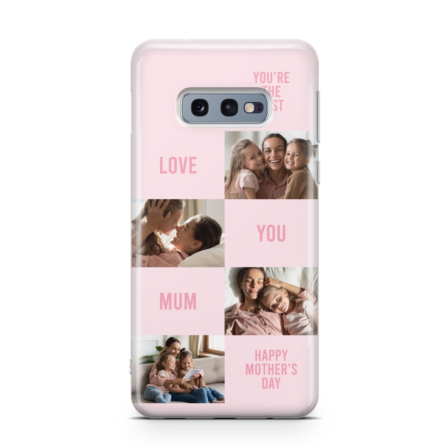 Pink Mothers Day Photo Collage Samsung Galaxy S10E Case