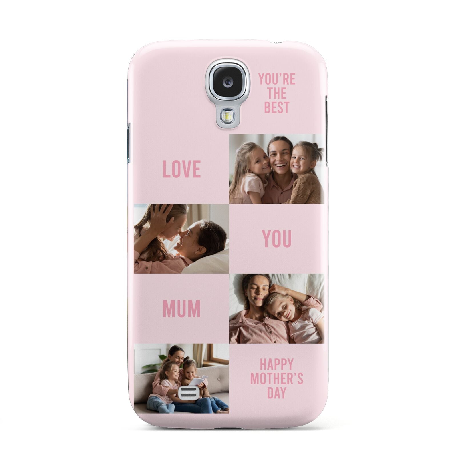 Pink Mothers Day Photo Collage Samsung Galaxy S4 Case