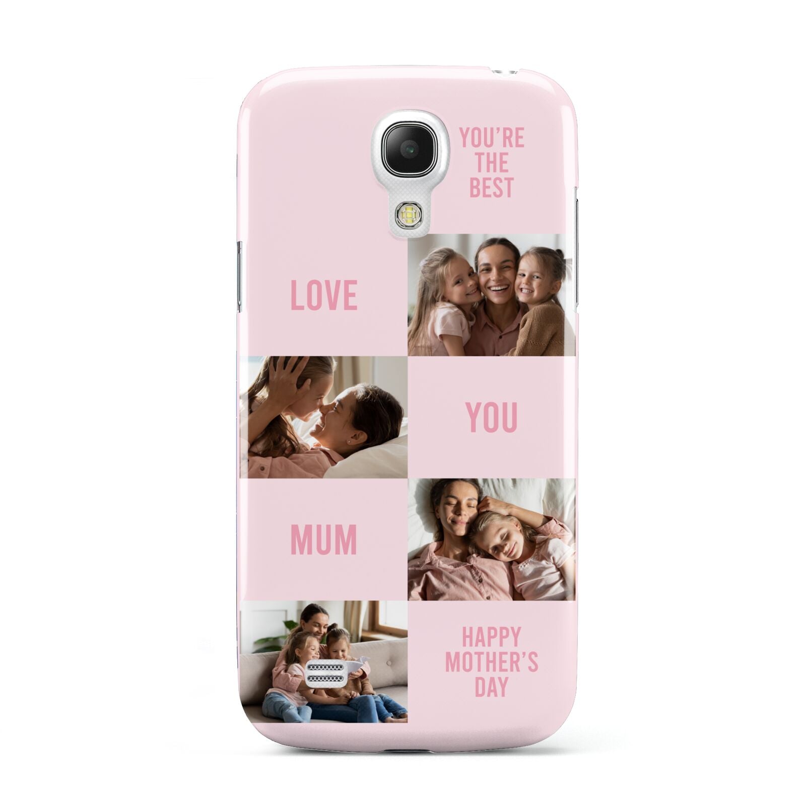 Pink Mothers Day Photo Collage Samsung Galaxy S4 Mini Case