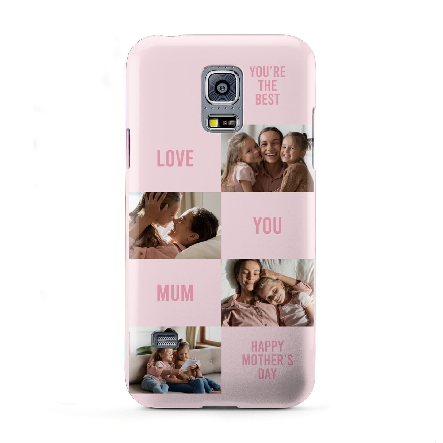 Pink Mothers Day Photo Collage Samsung Galaxy S5 Mini Case