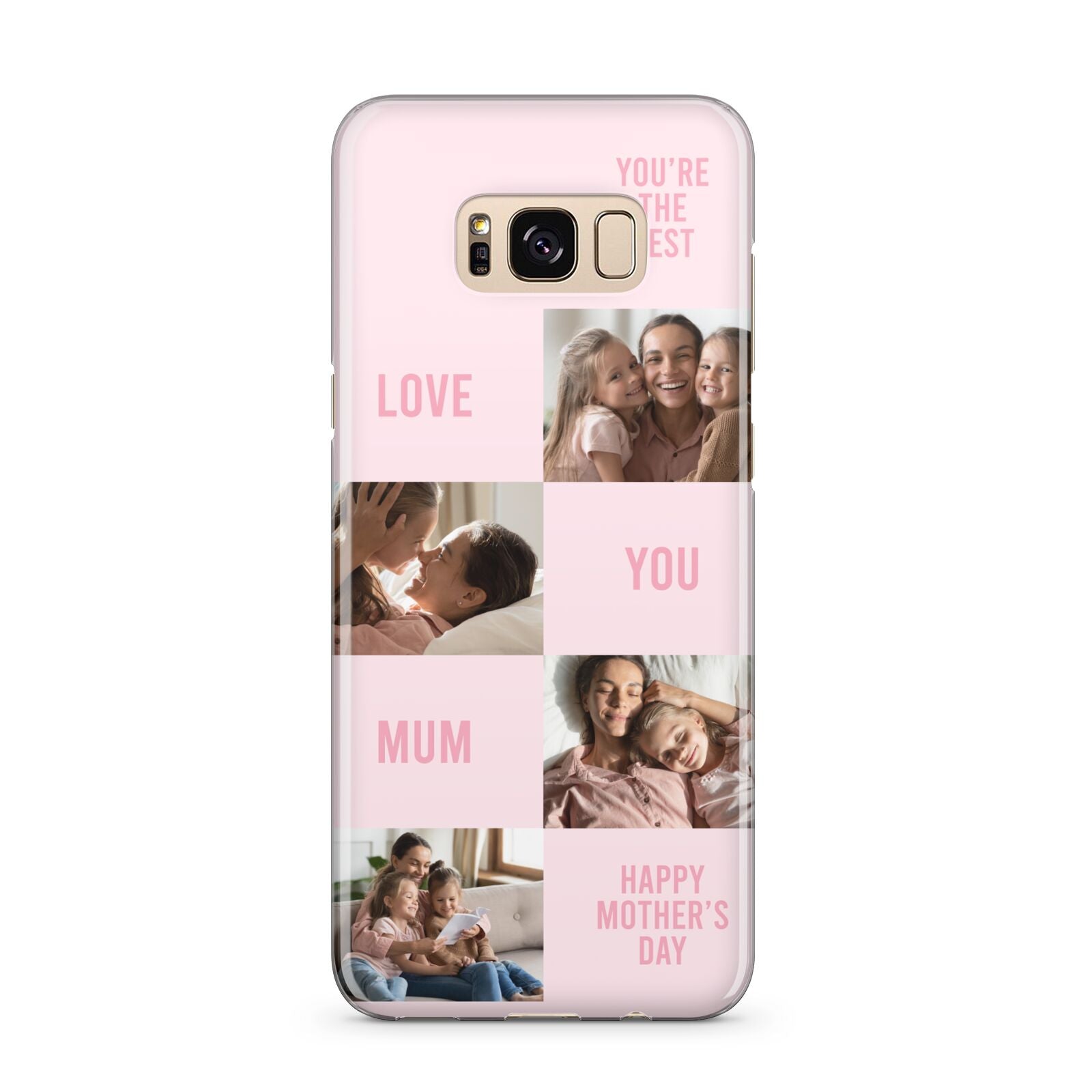 Pink Mothers Day Photo Collage Samsung Galaxy S8 Plus Case