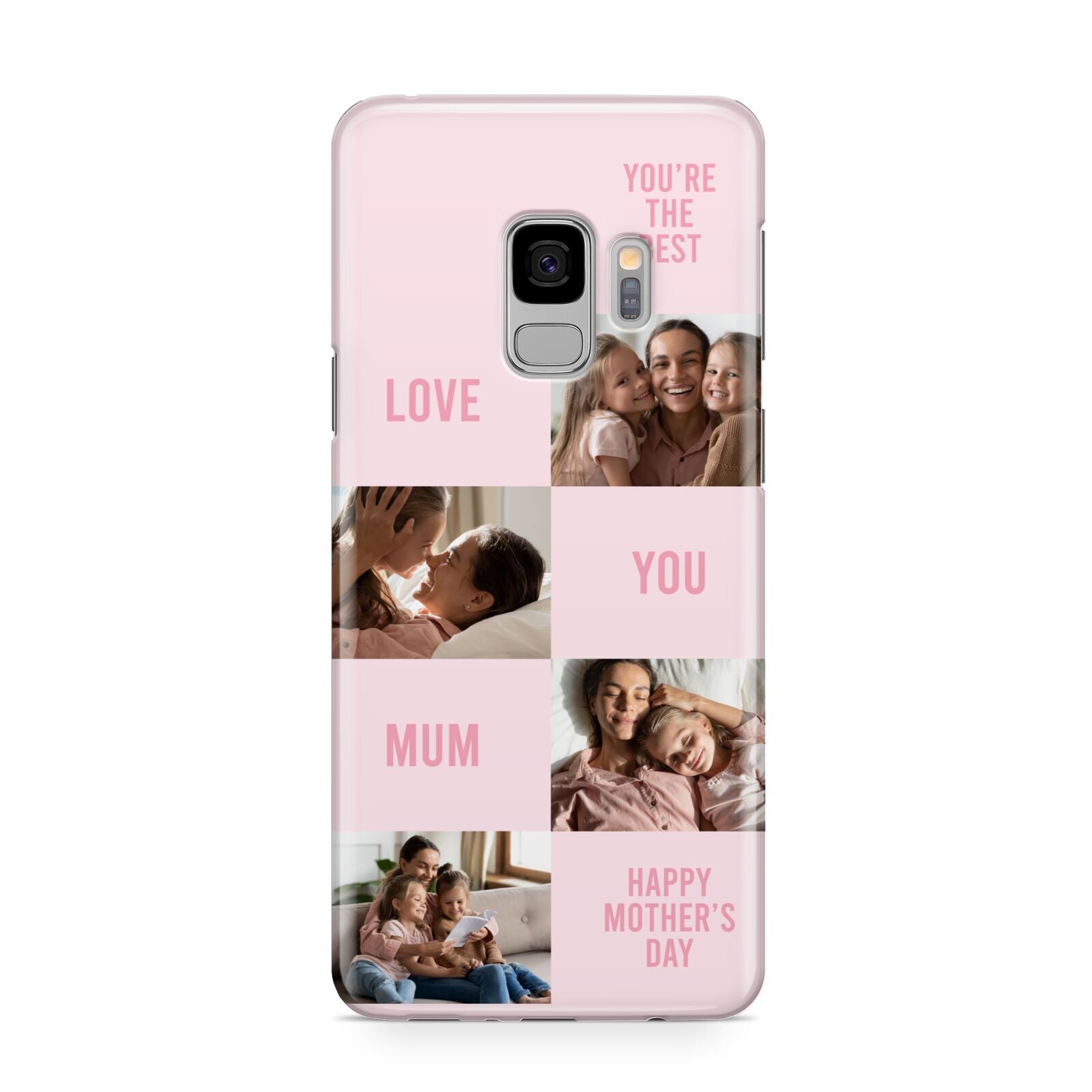 Pink Mothers Day Photo Collage Samsung Galaxy S9 Case