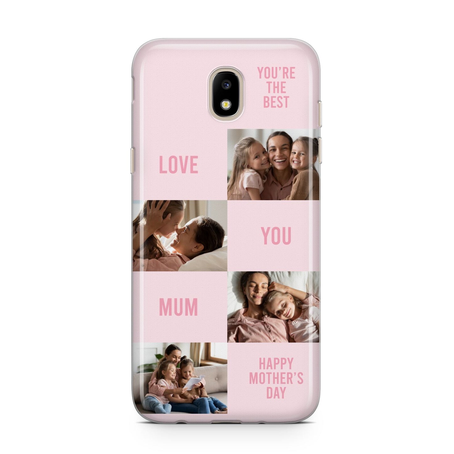 Pink Mothers Day Photo Collage Samsung J5 2017 Case