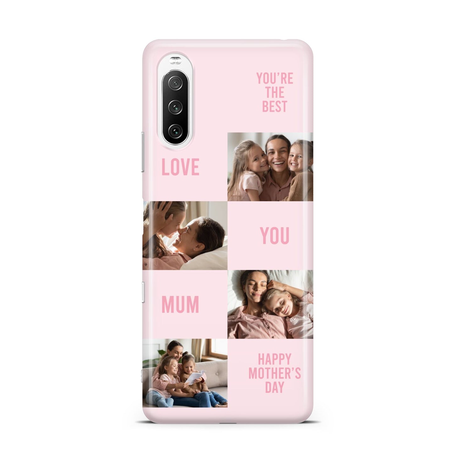 Pink Mothers Day Photo Collage Sony Xperia 10 III Case