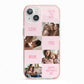 Pink Mothers Day Photo Collage iPhone 13 TPU Impact Case with Pink Edges