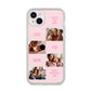 Pink Mothers Day Photo Collage iPhone 14 Plus Clear Tough Case Starlight