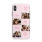 Pink Mothers Day Photo Collage iPhone X Bumper Case on Silver iPhone Alternative Image 1